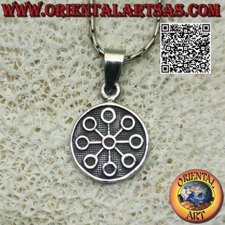 Colgante de plata, medalla con bajorrelieve "Talisman de videncia"