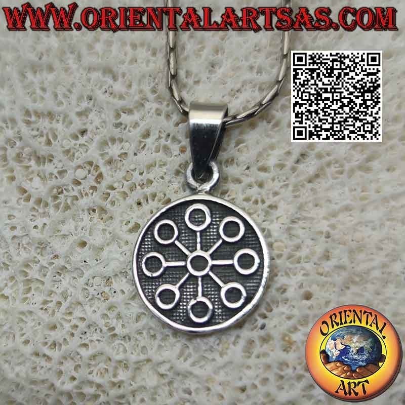 Pendentif en argent, médaille avec bas-relief "Talisman de voyance"