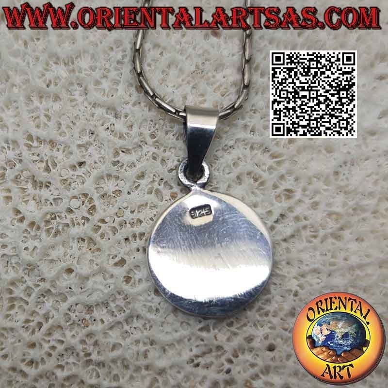 Silver pendant, medal with bas-relief "Talisman of clairvoyance"