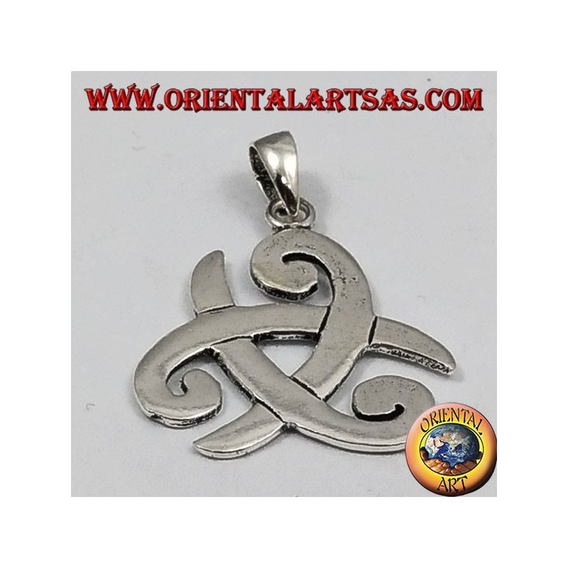 silver pendant, three-cornered hat of Odin