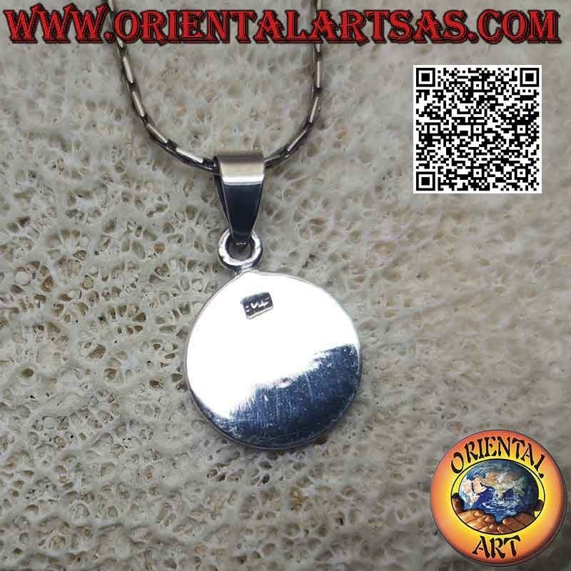 Colgante de plata, medalla con bajorrelieve "Talisman de concentracion"