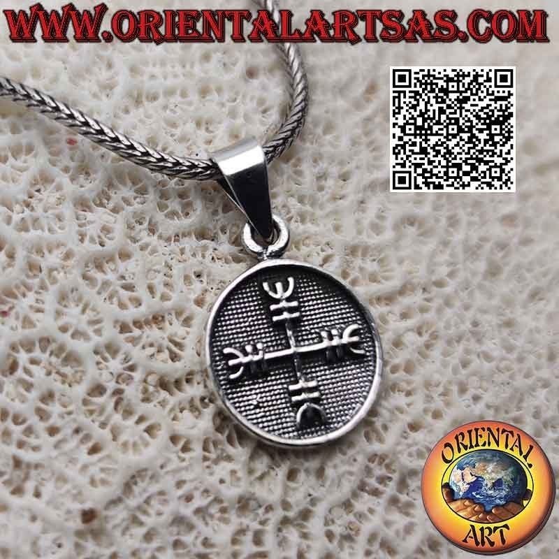 Colgante de plata, medalla con bajorrelieve "Talismán de protección"