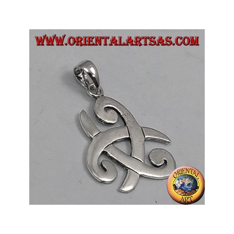 silver pendant, three-cornered hat of Odin