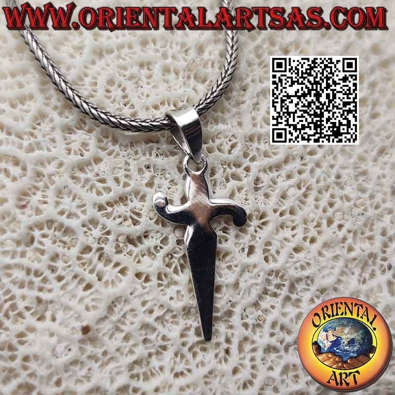Silver pendant in the shape of a sword of "Cesare Paciotti"