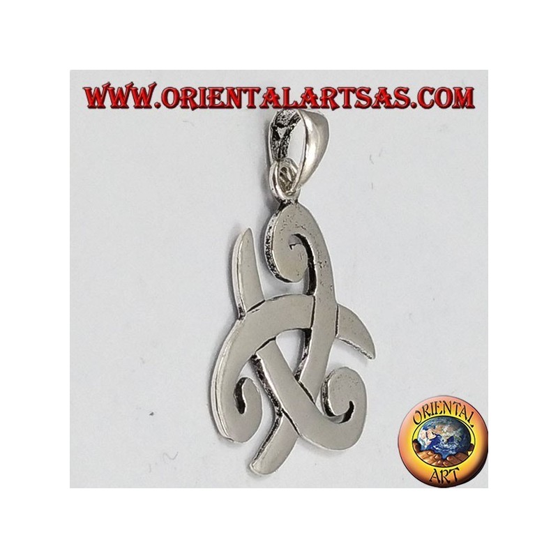 silver pendant, three-cornered hat of Odin