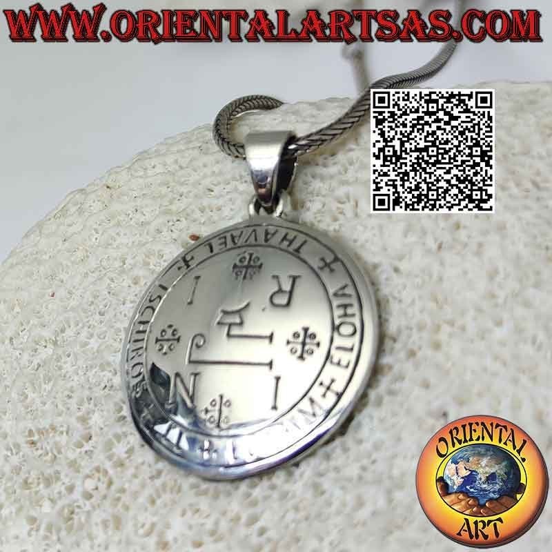 Colgante de plata, sello del arcángel Thavael (sellos del rey Salomón)