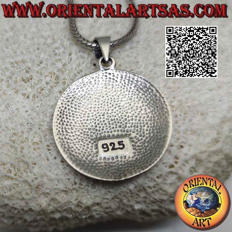 Colgante de plata, sello del arcángel Thavael (sellos del rey Salomón)