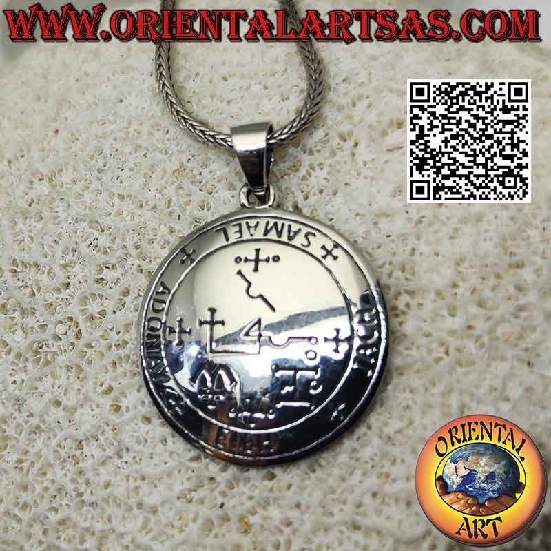 Ciondolo in argento, sigillo dell'arcangelo Samael (sigilli di re Salomone)