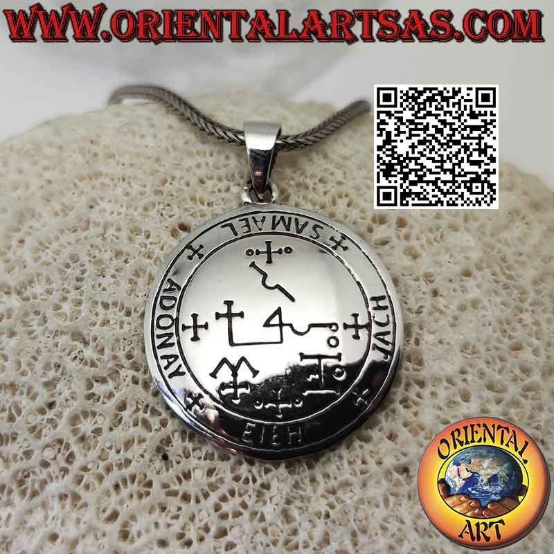 Silver pendant, seal of the archangel Samael (seals of King Solomon)