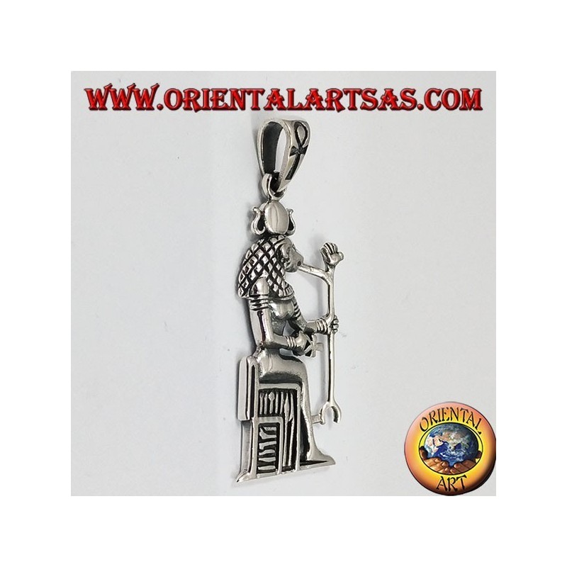 colgante de plata Sekhmet (también Sachmis)