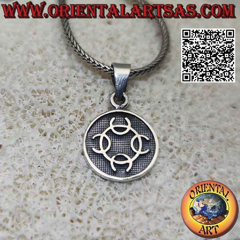 Pendentif en argent, médaille avec bas-relief "Talisman de transmutation"