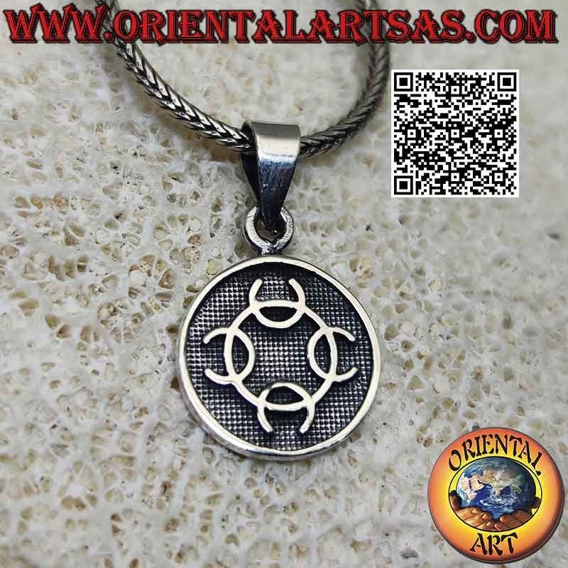 Pendentif en argent, médaille avec bas-relief "Talisman de transmutation"