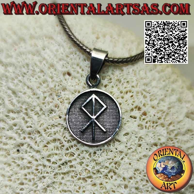 Silver pendant, medal with bas-relief "Talisman of consecration"