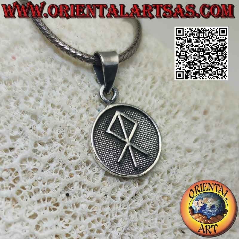 Silver pendant, medal with bas-relief "Talisman of consecration"