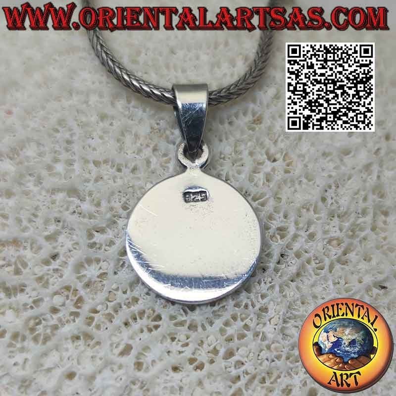 Silver pendant, medal with bas-relief "Talisman of consecration"