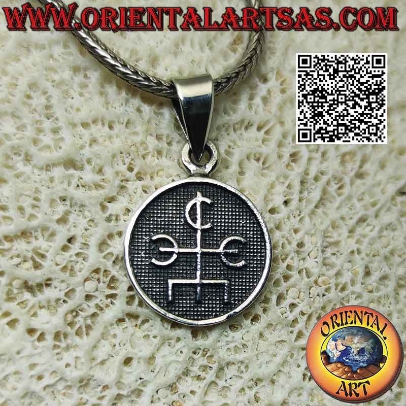 Pendentif en argent, médaille avec bas-relief "Talisman du magicien"