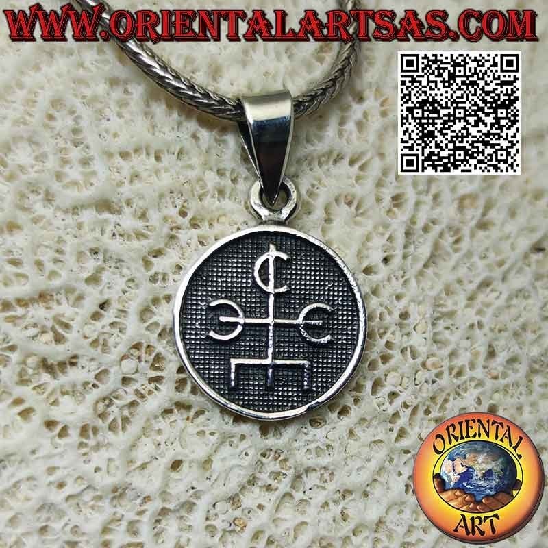 Silberanhänger, Medaille mit Basrelief "Talisman des Magiers"
