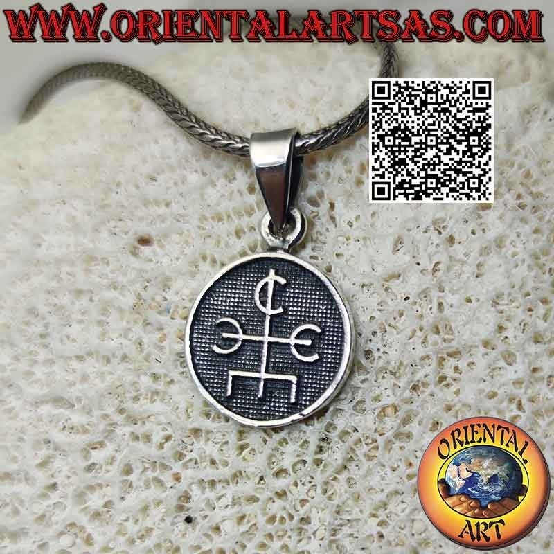 Pendentif en argent, médaille avec bas-relief "Talisman du magicien"