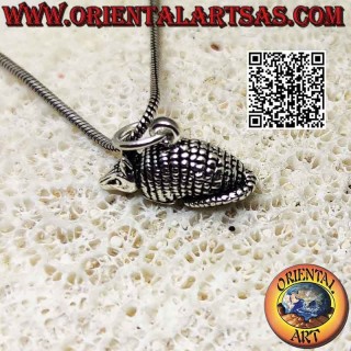 Ciondolo in argento a forma di Armadillo o Cingulata (tridimensionale)