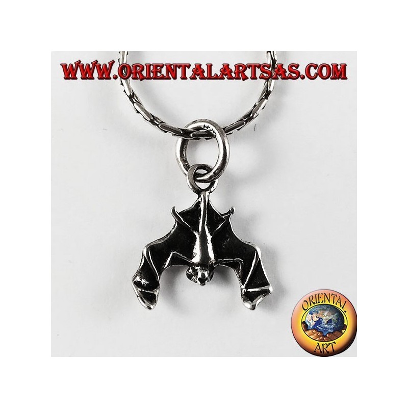 Pendentif argent, batte avec la tête vers le bas (petit)