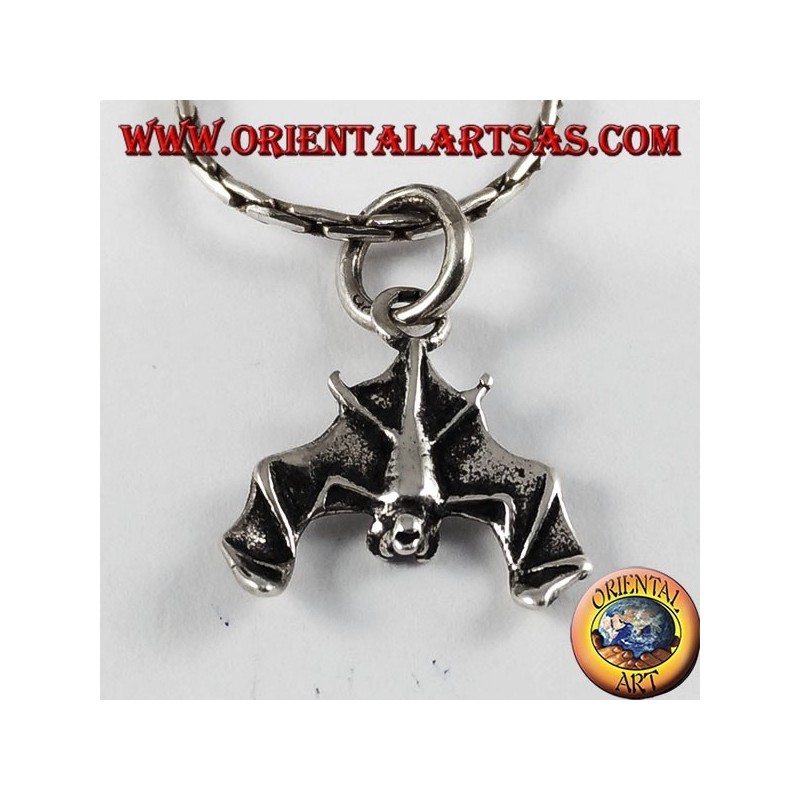 Pendentif argent, batte avec la tête vers le bas (petit)
