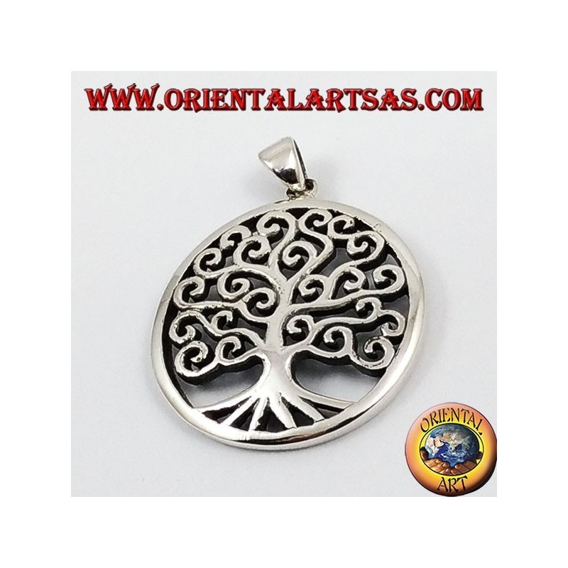 Silver pendant, tree of life (big)