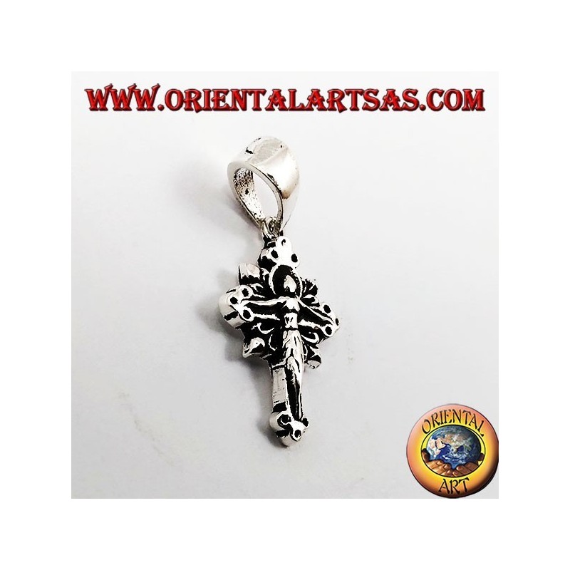 Pendentif argent, petit crucifix