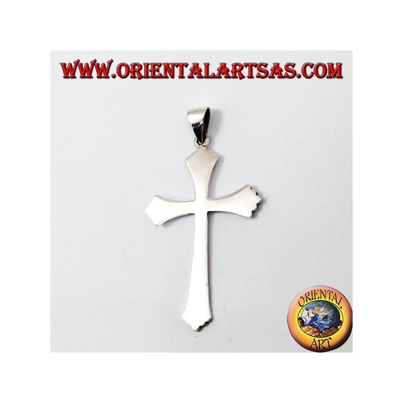 Silber Anhänger, einfach Gothic Kreuz