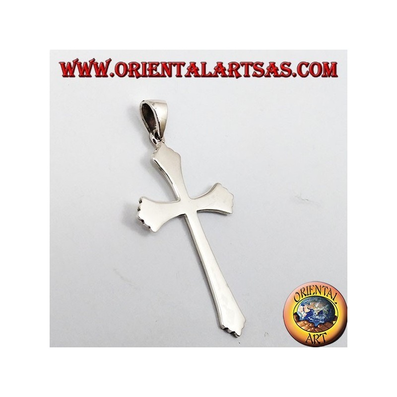 Silber Anhänger, einfach Gothic Kreuz