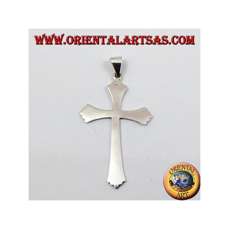 Silber Anhänger, einfach Gothic Kreuz