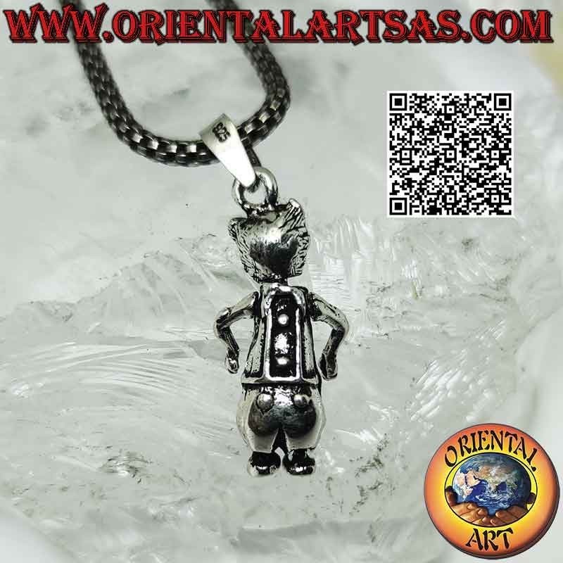 Silver pendant, Maneki neko (the Chinese lucky cat) mobile