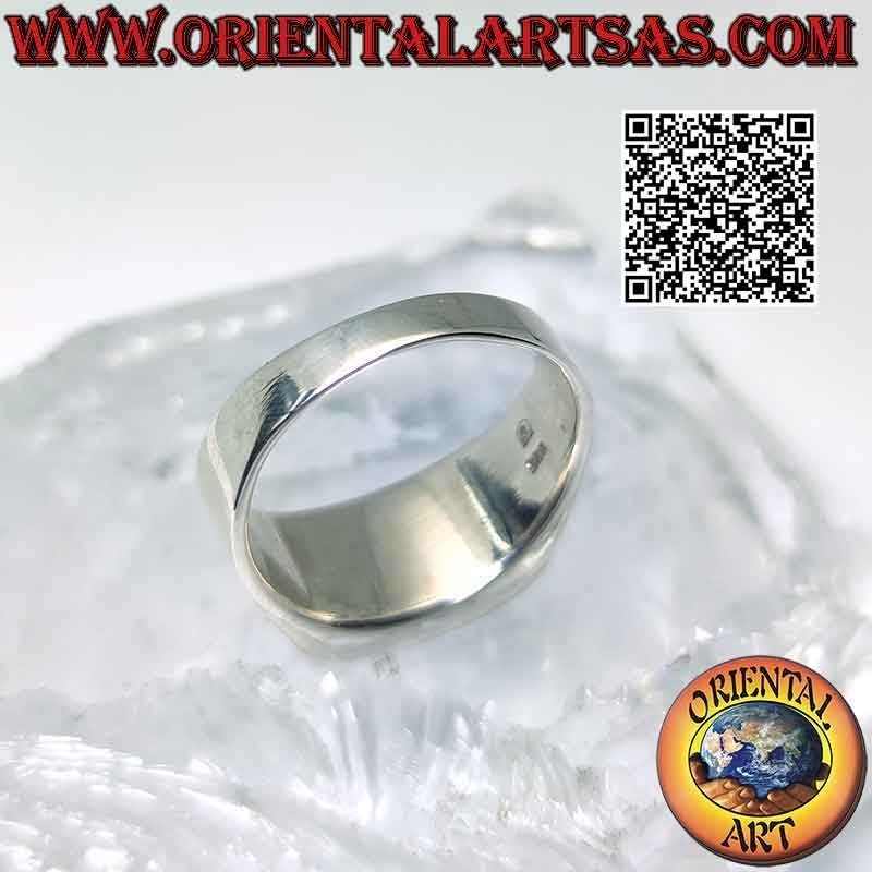 Anello in argento con turchese naturale dell'Arizona e triquetra