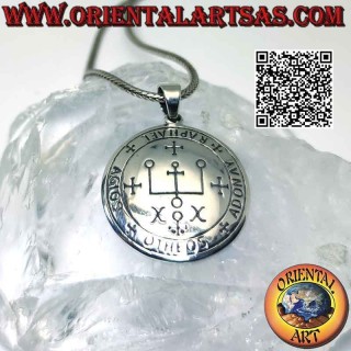 Colgante de plata, sello del arcángel Rafael (sellos del rey Salomón)