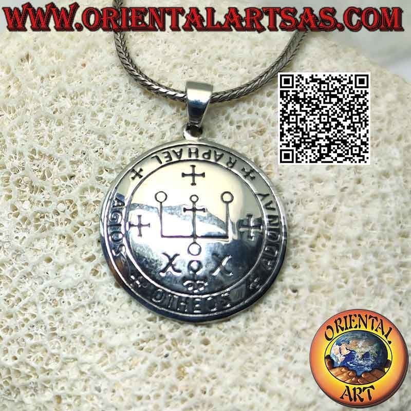 Silver pendant, seal of the archangel Raphael (seals of King Solomon)