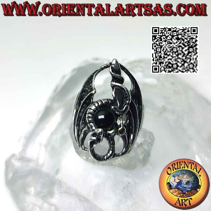 Anillo de plata de Quetzalcóatl o Kukulkán (serpiente emplumada)