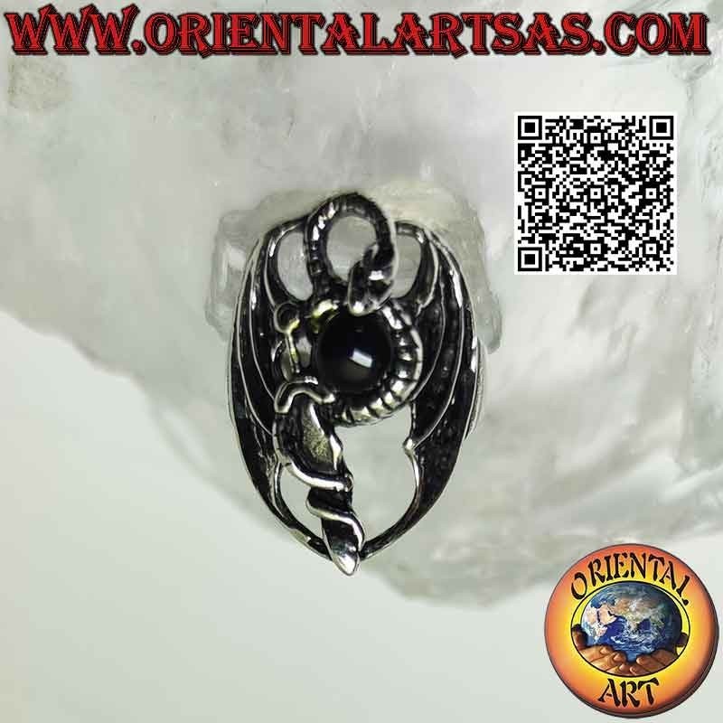 Anello in argento Quetzalcoatl o Kukulkan (serpente piumato)