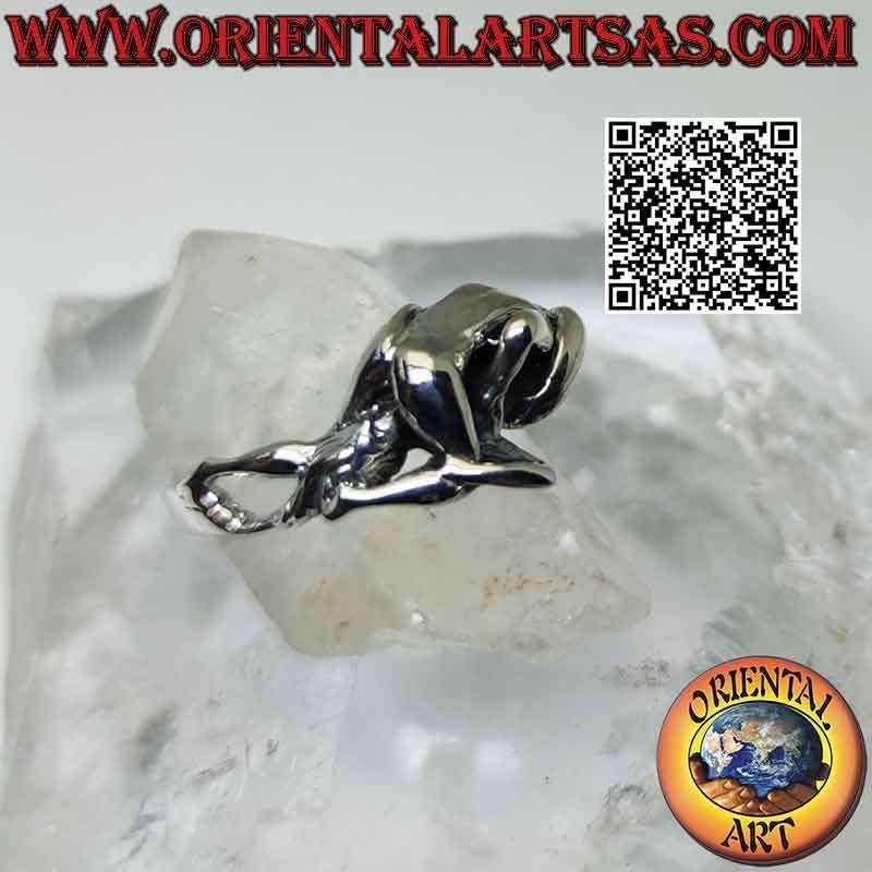 Bague érotique en argent Kamasutra, Sixty Nine Flank (sexe oral)