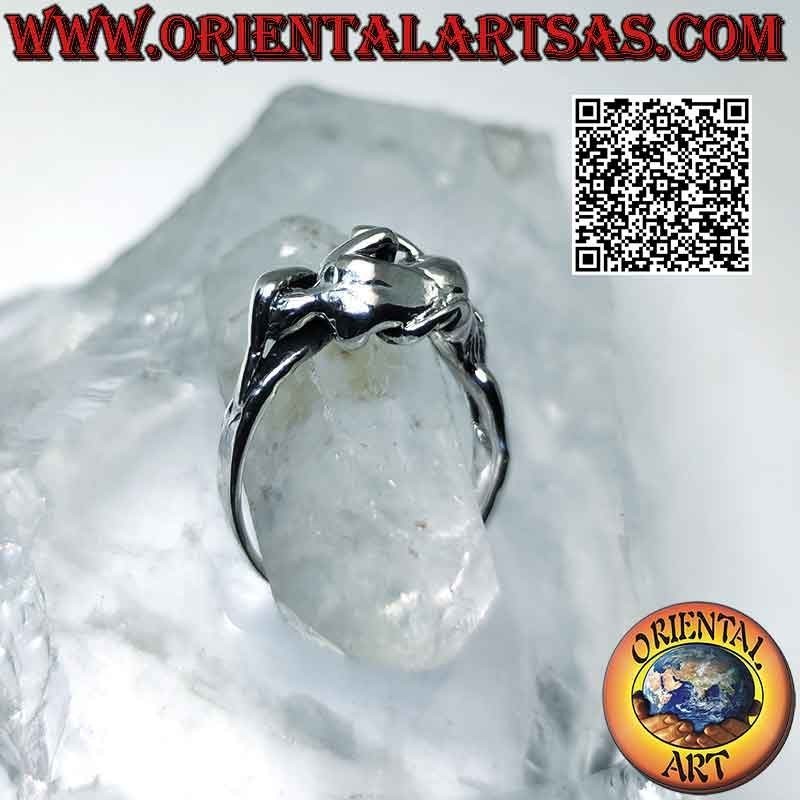 Bague érotique en argent Kamasutra, Sixty Nine Flank (sexe oral)