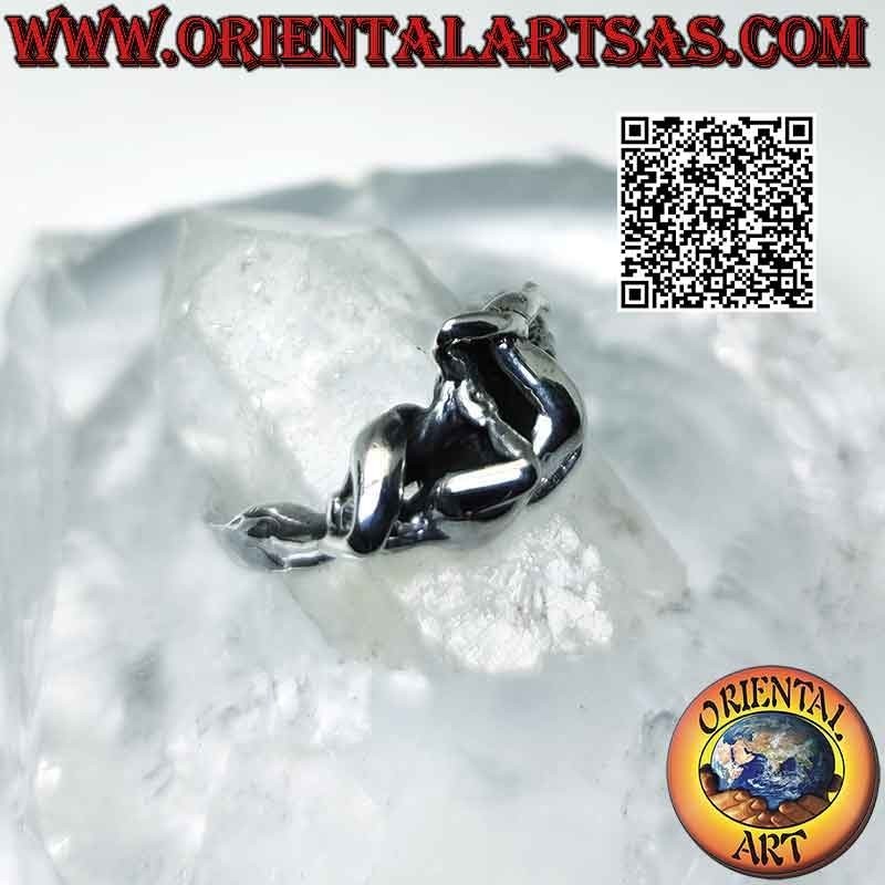 Bague érotique en argent Kamasutra, Sixty Nine Flank (sexe oral)