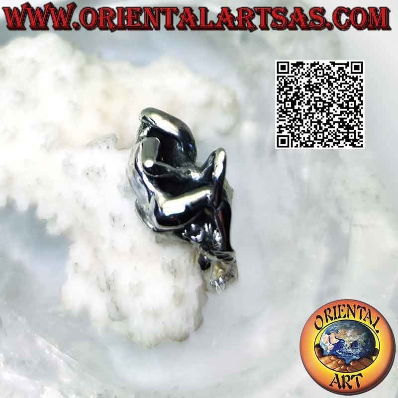 Bague érotique en argent Kamasutra, Sixty Nine Flank (sexe oral)