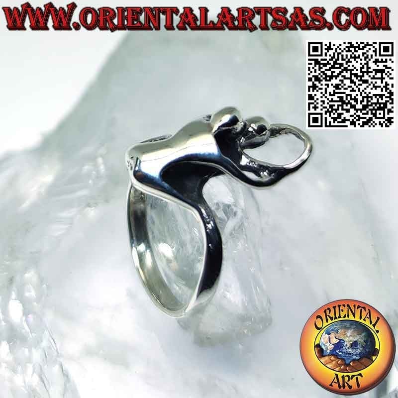 Anillo de plata Kamasutra erótico, la posición del perrito