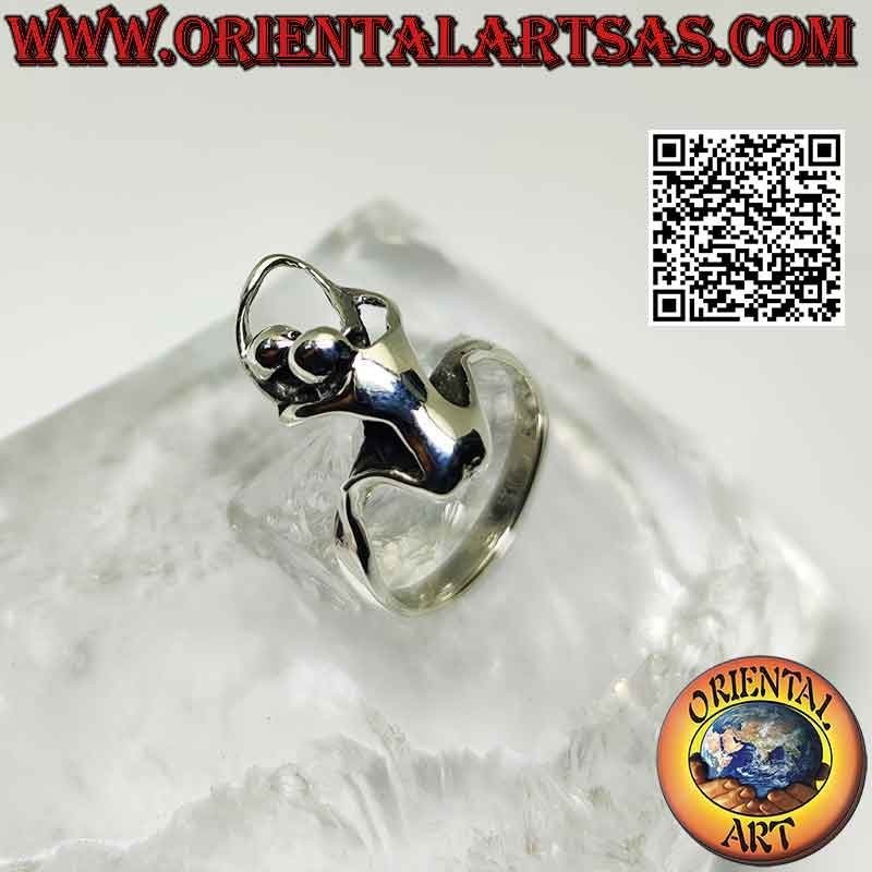 Anillo de plata Kamasutra erótico, la posición del perrito