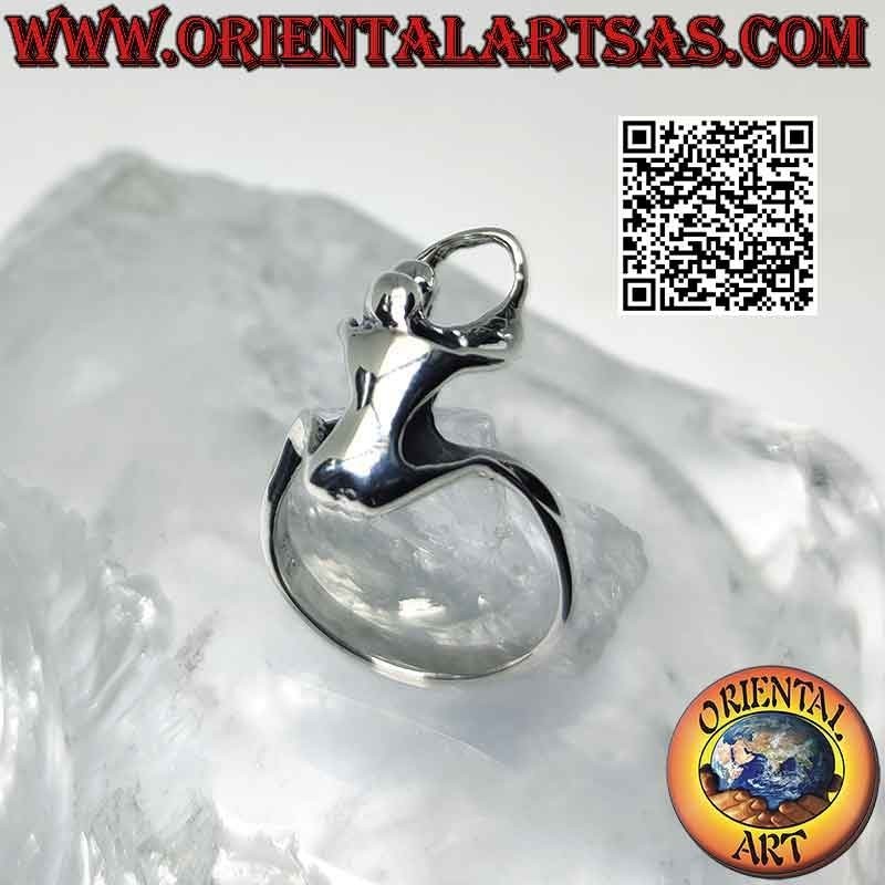 Anillo de plata Kamasutra erótico, la posición del perrito