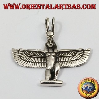Silver pendant winged goddess Isis