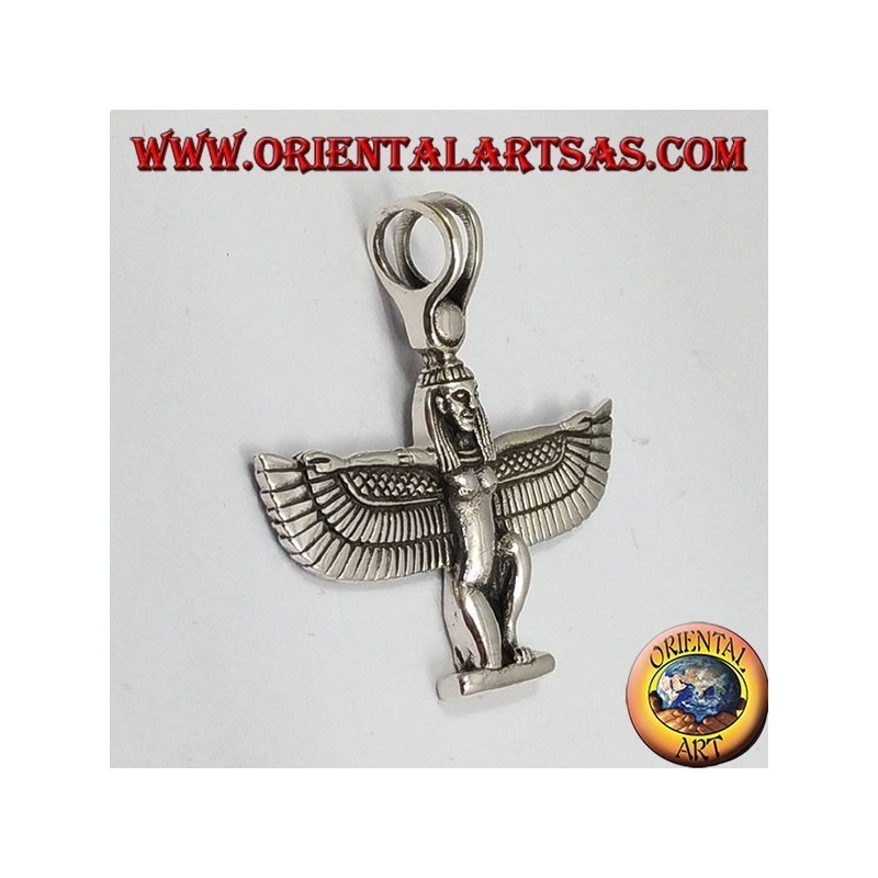 déesse argent ailé pendentif Isis