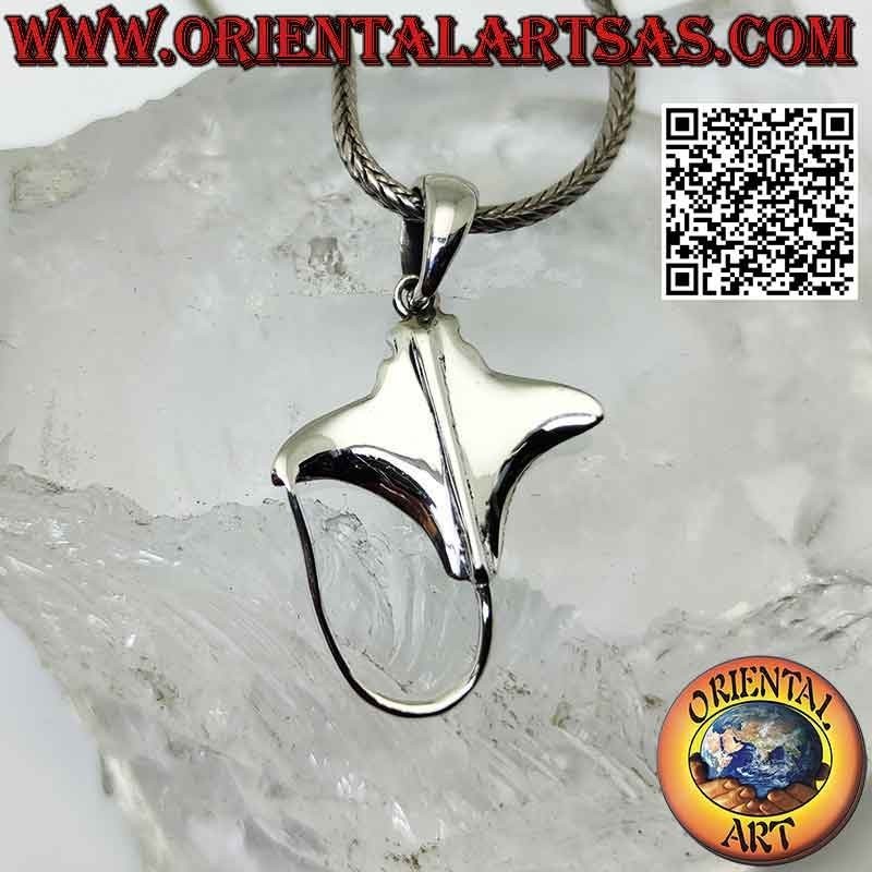 Silberanhänger, Rochen, Mantarochen oder Torpedo (A)