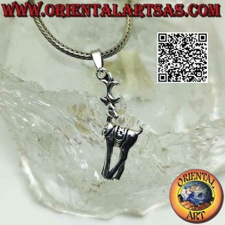 Colgante de plata con forma de ciervo "Bambi"