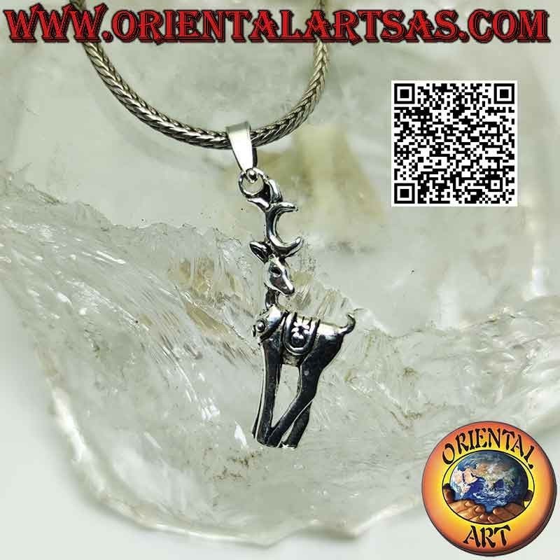 Colgante de plata con forma de ciervo "Bambi"