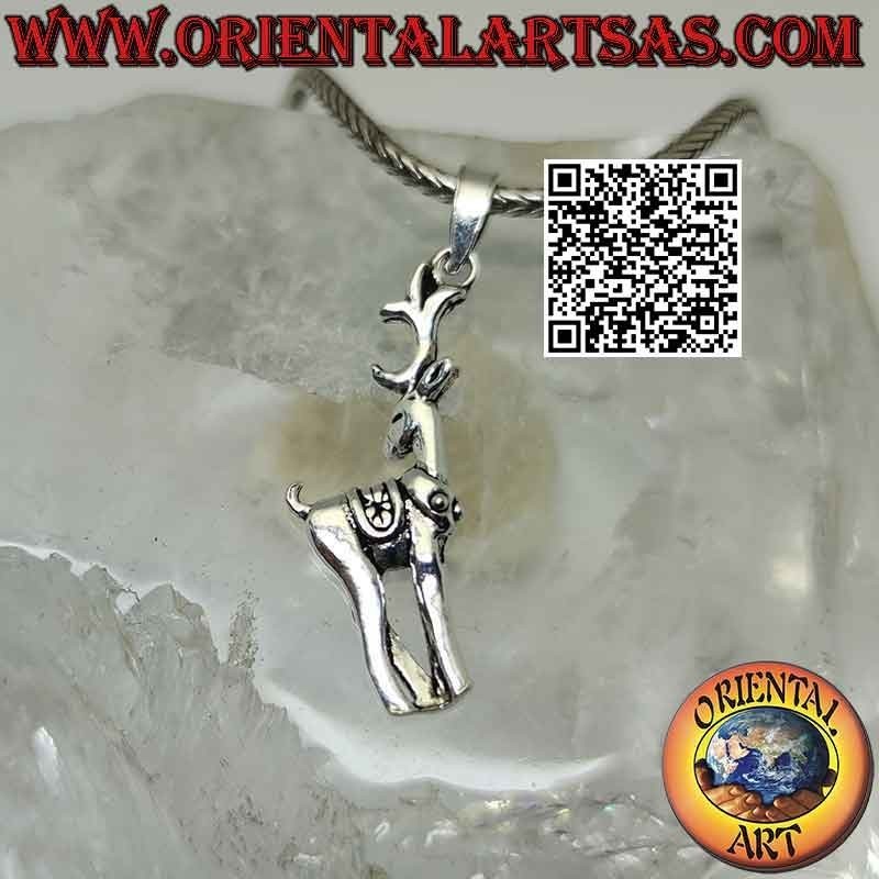 Silver pendant in the shape of a deer "Bambi"