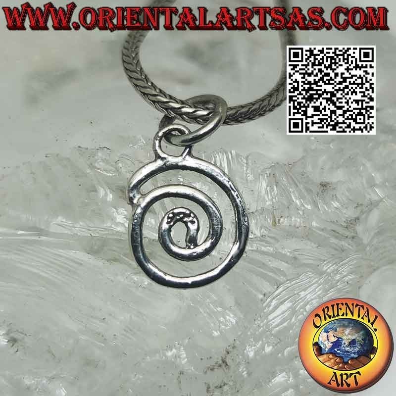 Ciondolo in argento, Spirale Evolvente o di Archimede